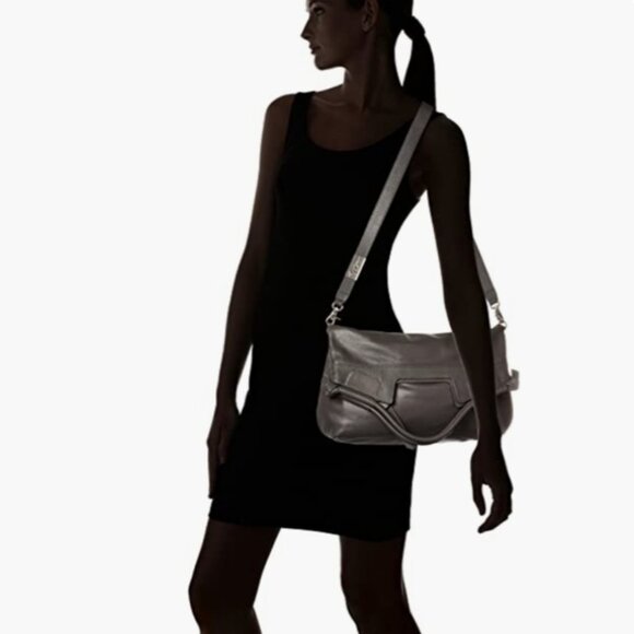 Anna Corinna leather mid city fold over tote - Picture 12 of 12